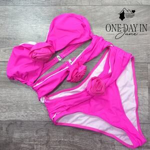 Aleumdr Cut Out One Piece Swimsuit Size S